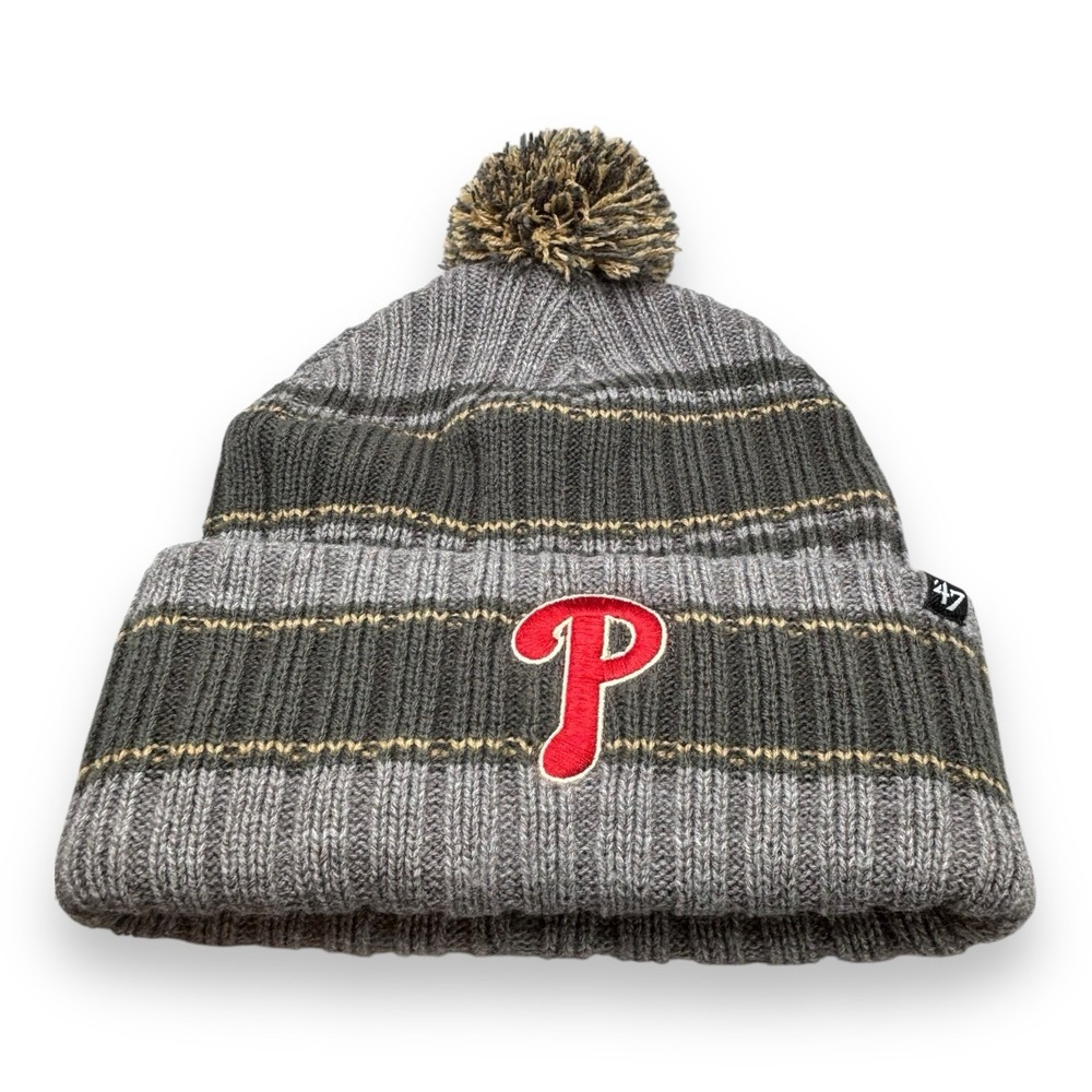 Men's Philadelphia Phillies '47 Gray 2022 World Series Rexford Cuffed Knit Hat